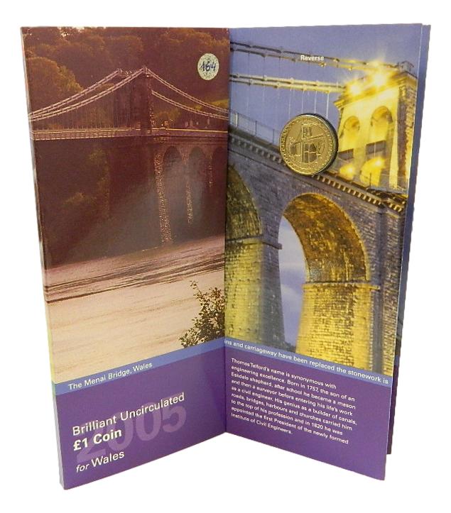 2005 - GRAN BRETAÑA - 1 POUND - THE MENAI BRIDGE