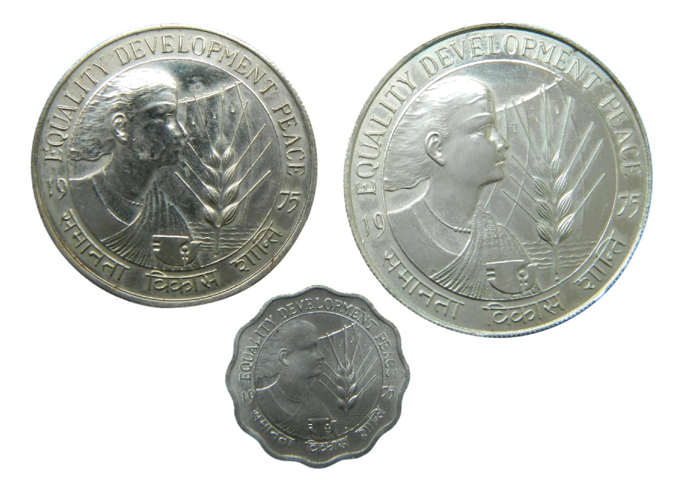 1975 - INDIA - SET 3 MONEDAS - RUPIAS - S6