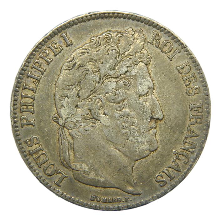1834 B - FRANCIA - 5 FRANCS - ROUEN - LOUIS PHILLIPE I
