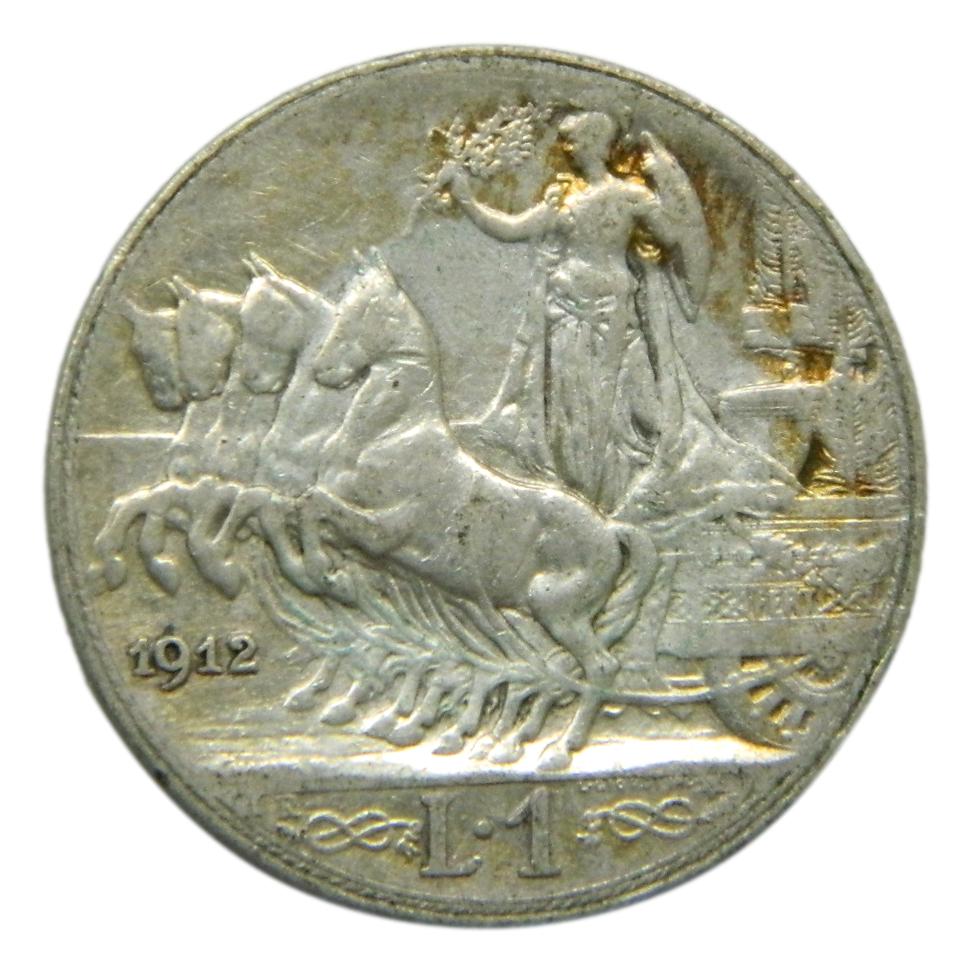 1912 - ITALIA - 1 LIRE - PLATA