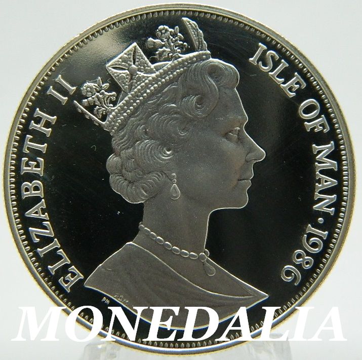 1986 - ISLA DE MAN - 1 CROWN - CORONA