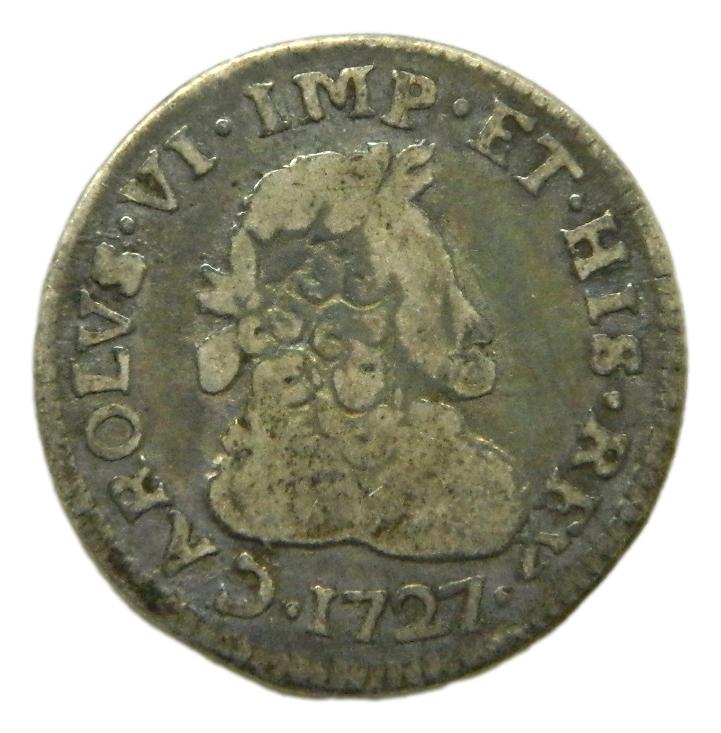 1727 - ITALIA - CARLOS VI - 10 SOLDI - MILAN