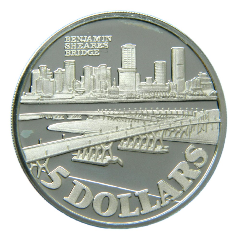 1982 - SINGAPUR - 5 DOLARES - BENJAMIN SHEARES BRIDGE - S6