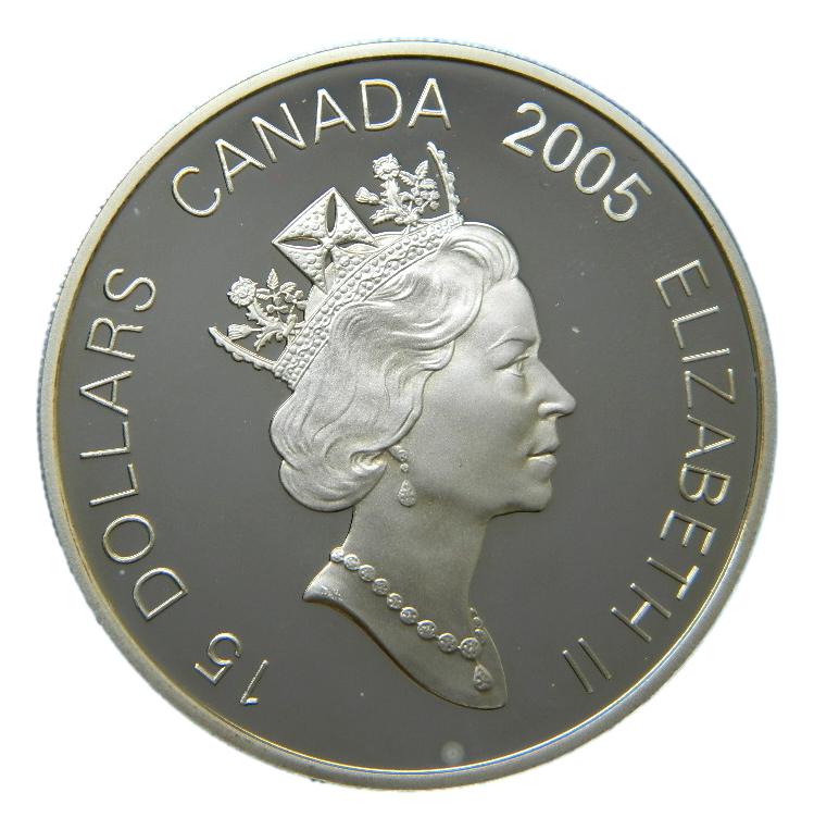 2005 - CANADA - 15 DOLARES - AÑO LUNAR - GALLO