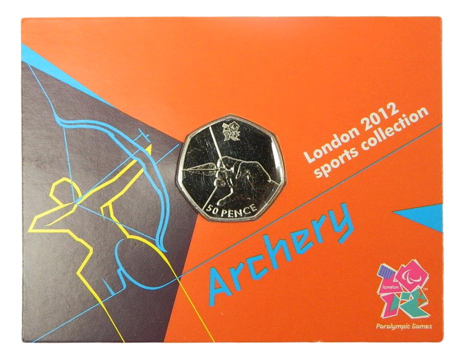 2012 - GRAN BRETAÑA - 50 PENCE - ARCHERY