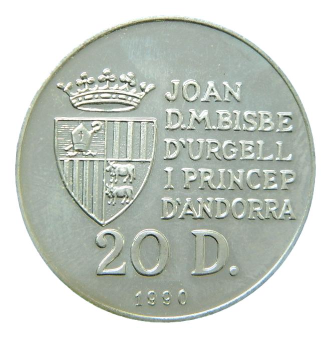 1990 - ANDORRA - 20 DINERS - EQUESTRIAN