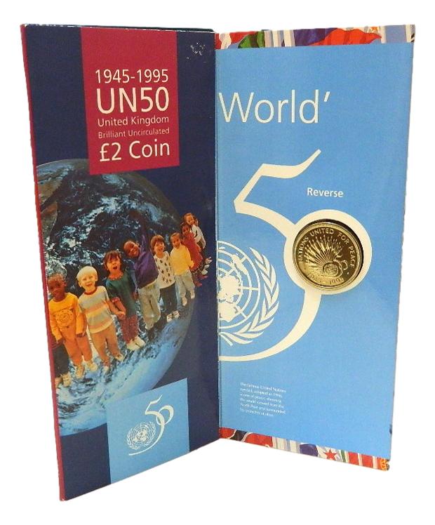 1995 - GRAN BRETAÑA - 2 POUNDS - NATIONS UNITED FOR PEACE
