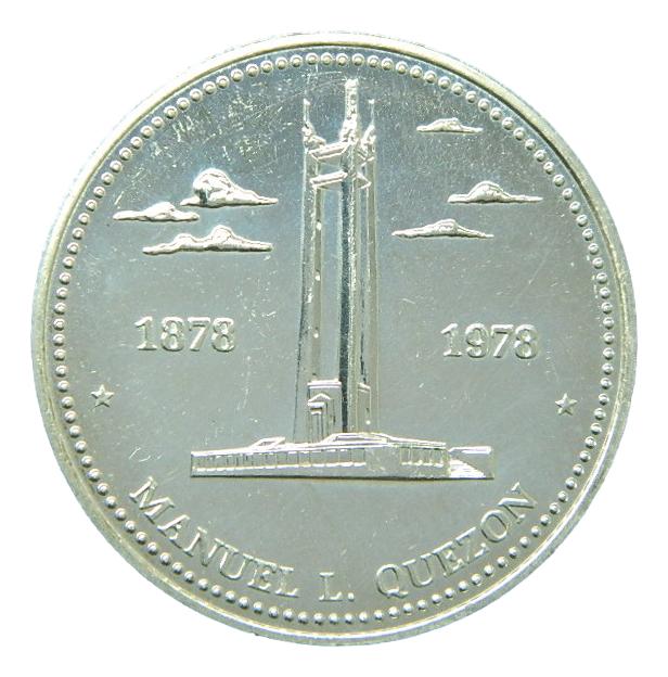 1978 - FILIPINAS - 25 PISO - PLATA - MANUEL L QUEZON