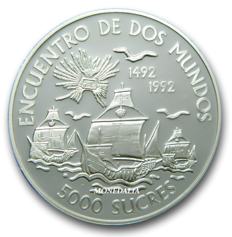 1991 - ECUADOR - 5000 SUCRES - IBEROAMERICANA