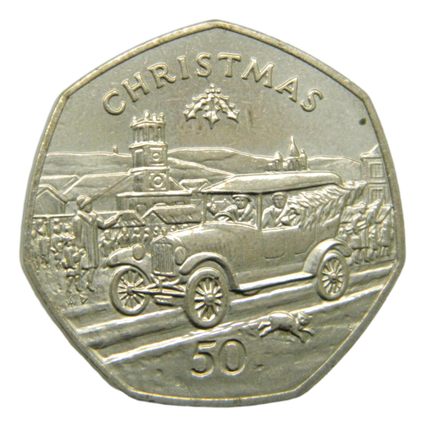 1983 - ISLA DE MAN - 50 PENCE - CHRISTMAS - S6