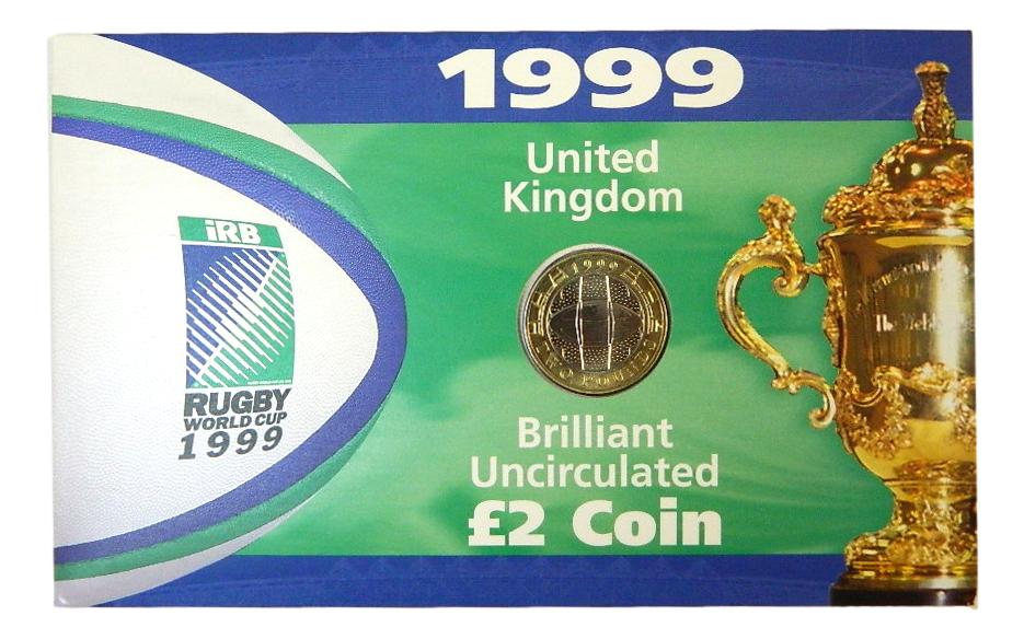 1999 - GRAN BRETAÑA - 2 POUND - RUGBY