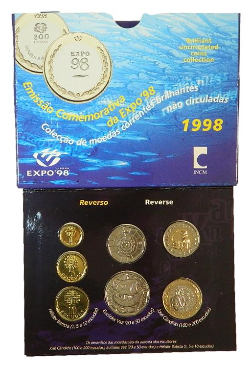 1998 - PORTUGAL - 8 MONEDAS - BU