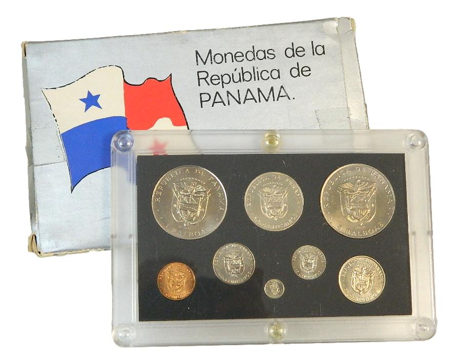 1976 - PANAMA - SET 8  MONEDAS - BALBOA