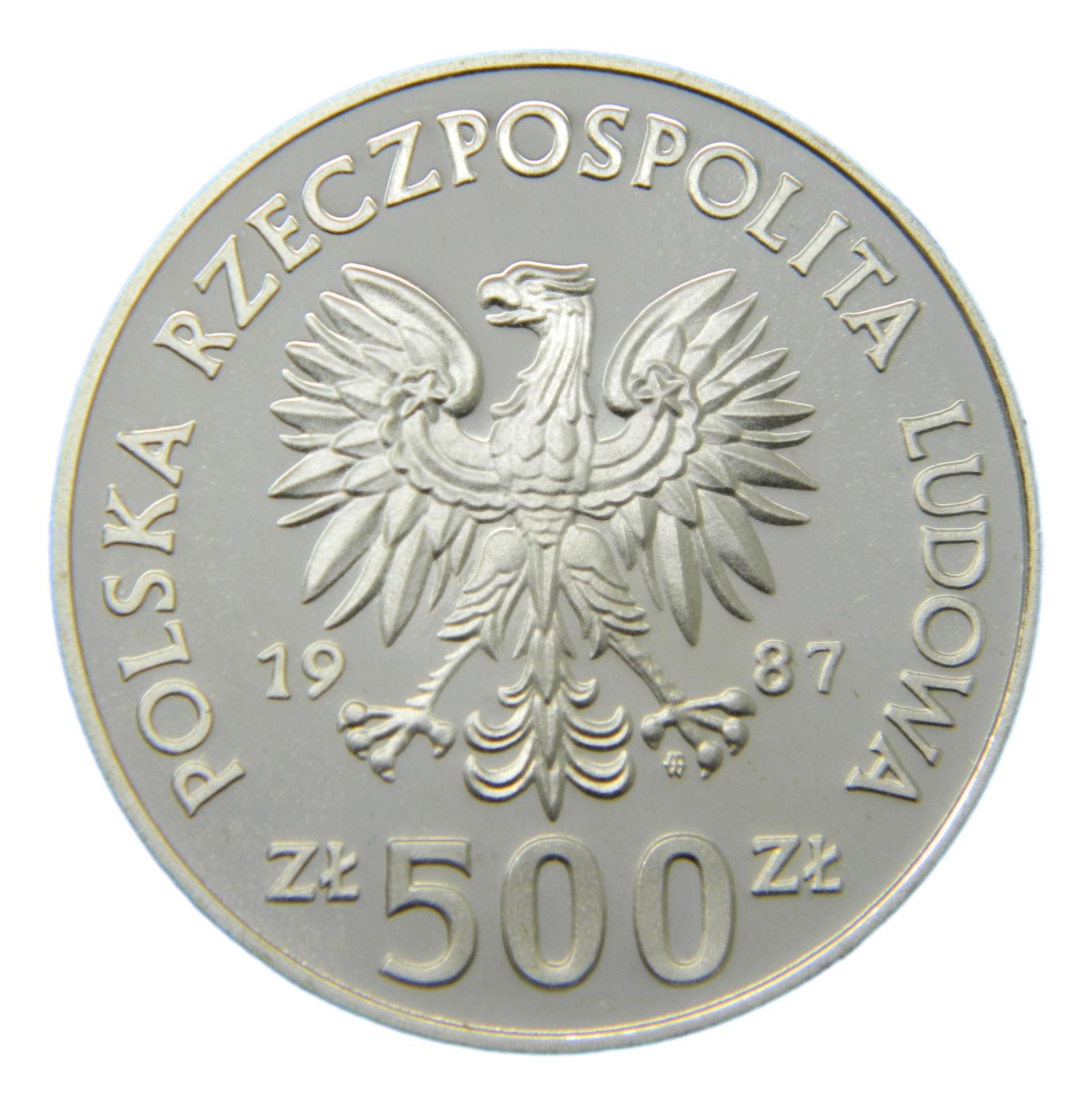 1987 - POLONIA - 500 ZLOTYCH - HOCKEY - S6