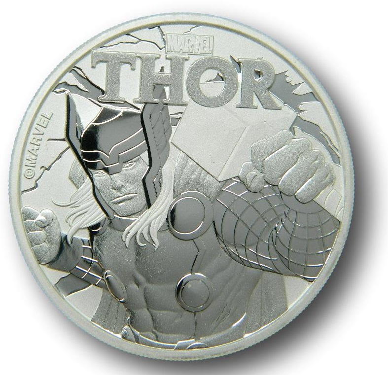 2018 - TUVALU - THOR - 1 OZ - MARVEL