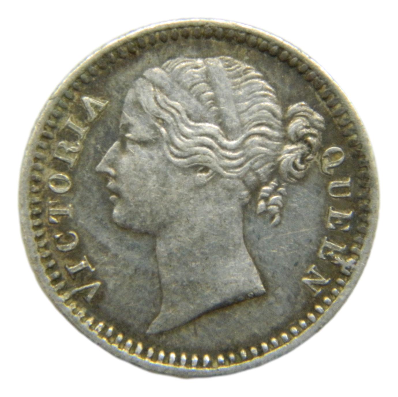 1840 - INDIA - 1/4 RUPIA - VICTORIA - PLATA - S6
