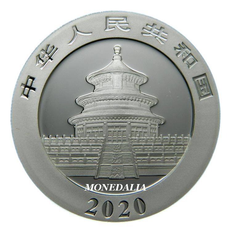2020 - CHINA - 10 YUAN - ONZA PLATA - PANDA