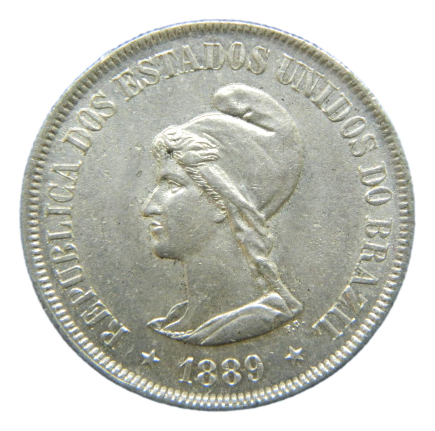 1889 - BRASIL - 500 REIS - PLATA - S6