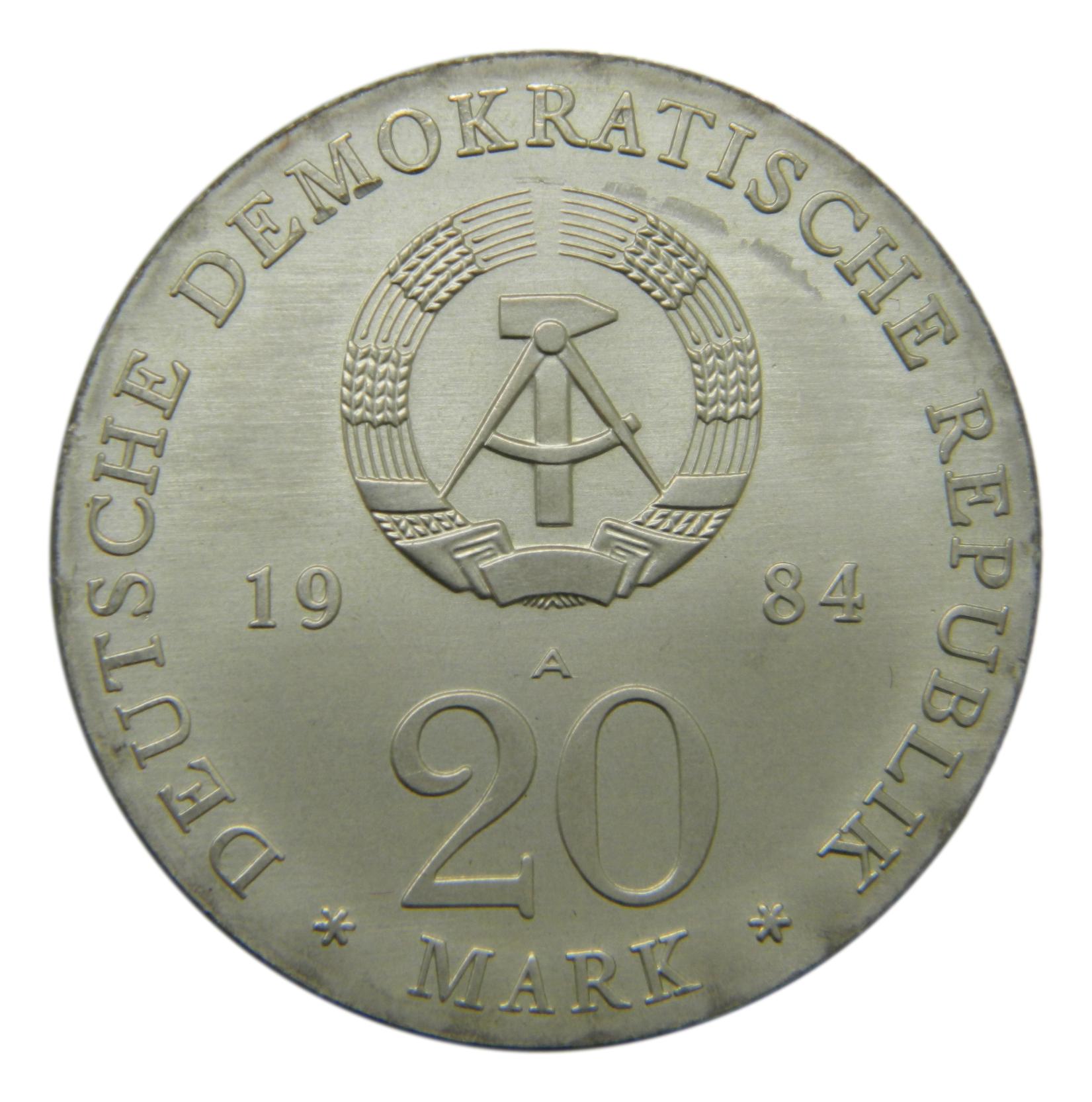 1984 - ALEMANIA - 20 MARCOS - GEORG FRIEDRICH - S6