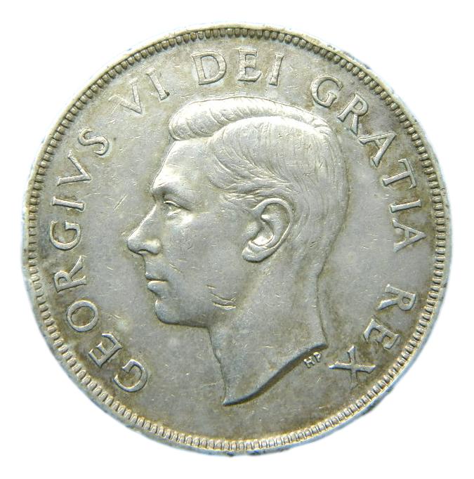 1952 - CANADA - DOLLAR - GEORGE VI - PLATA - MBC