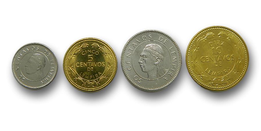 HONDURAS - SERIE 4 MONEDAS - CENTAVOS