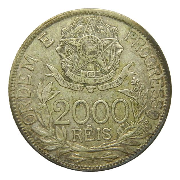 1913 - BRASIL - 2000 REIS - PLATA