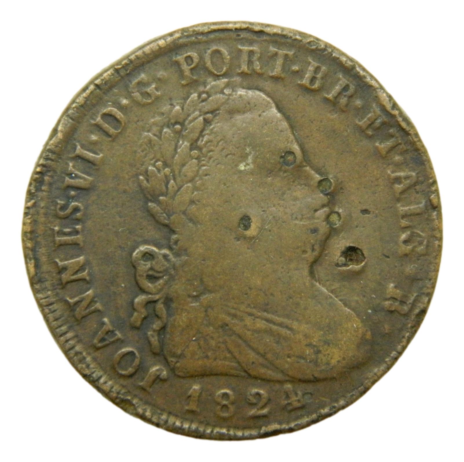 1824 - PORTUGAL - 40 REIS - JOAO VI - S6