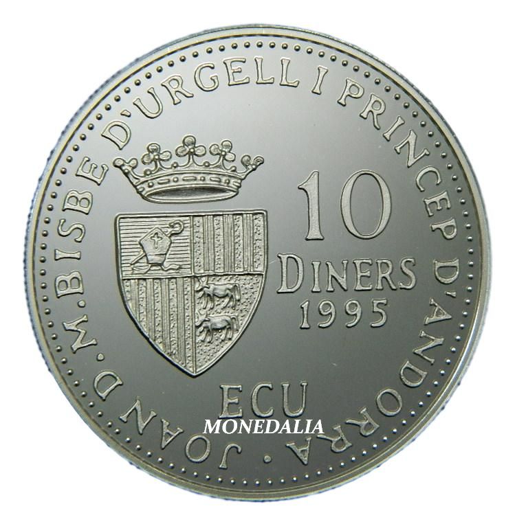 1995 - ANDORRA - 10 DINERS - AGNUS DEI