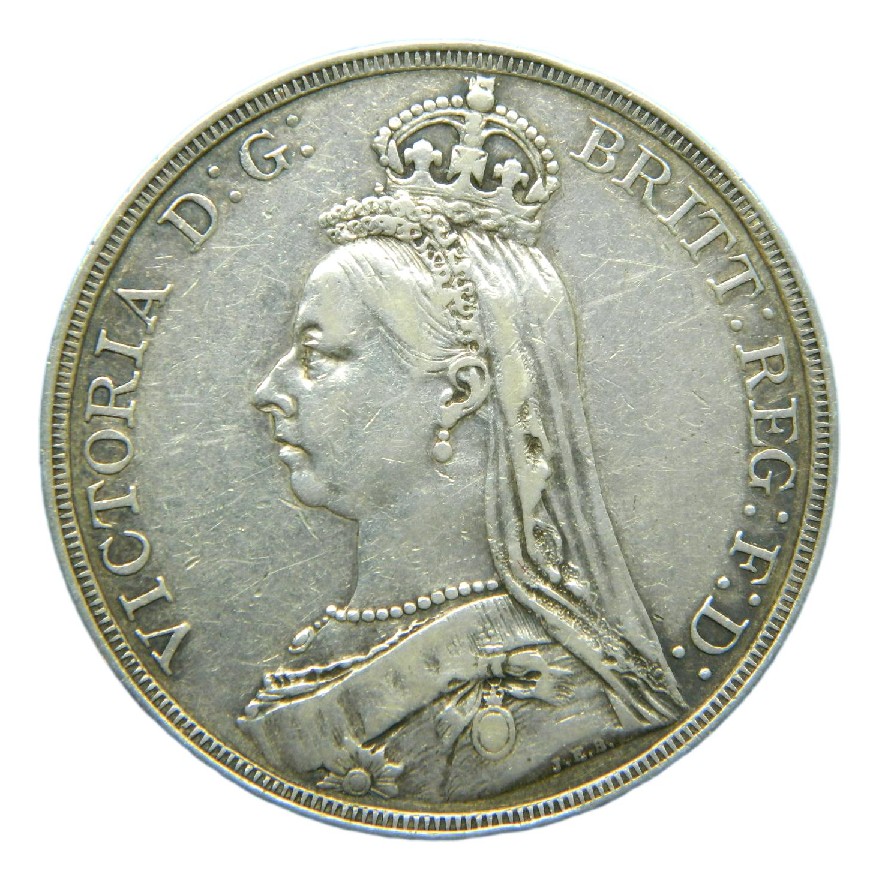 1887 - GRAN BRETAÑA - 1 CORONA - PLATA