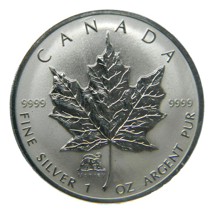 2004 - CANADA - ONZA PLATA FINA - MAPLE - PRIVY - MONKEY