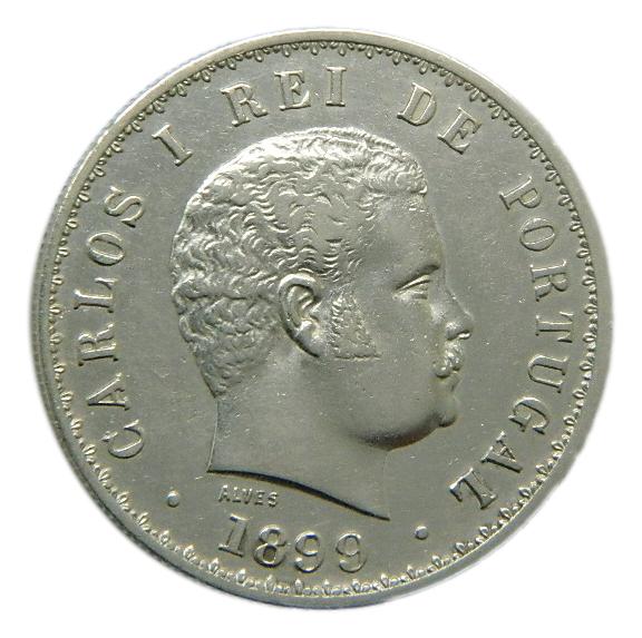 1899 - PORTUGAL - 500 REIS - CARLOS I - EBC-