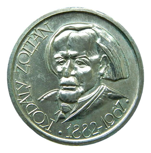 1967 - HUNGRIA - 100 FORINT - PLATA - ZOLTAN KODALY