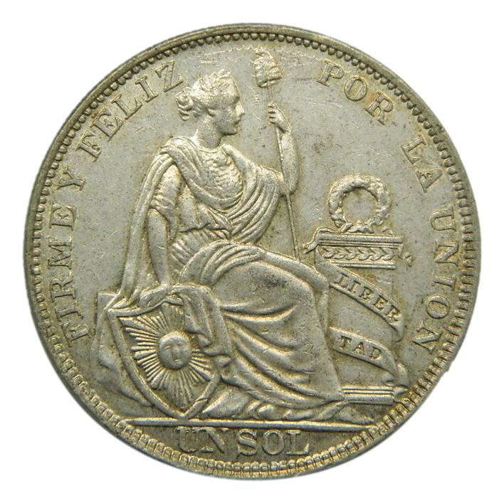 1930 - PERU - 1 SOL - LIMA - PLATA