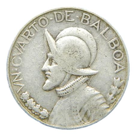 1934 - PANAMA - 1/4 BALBOA - PLATA 