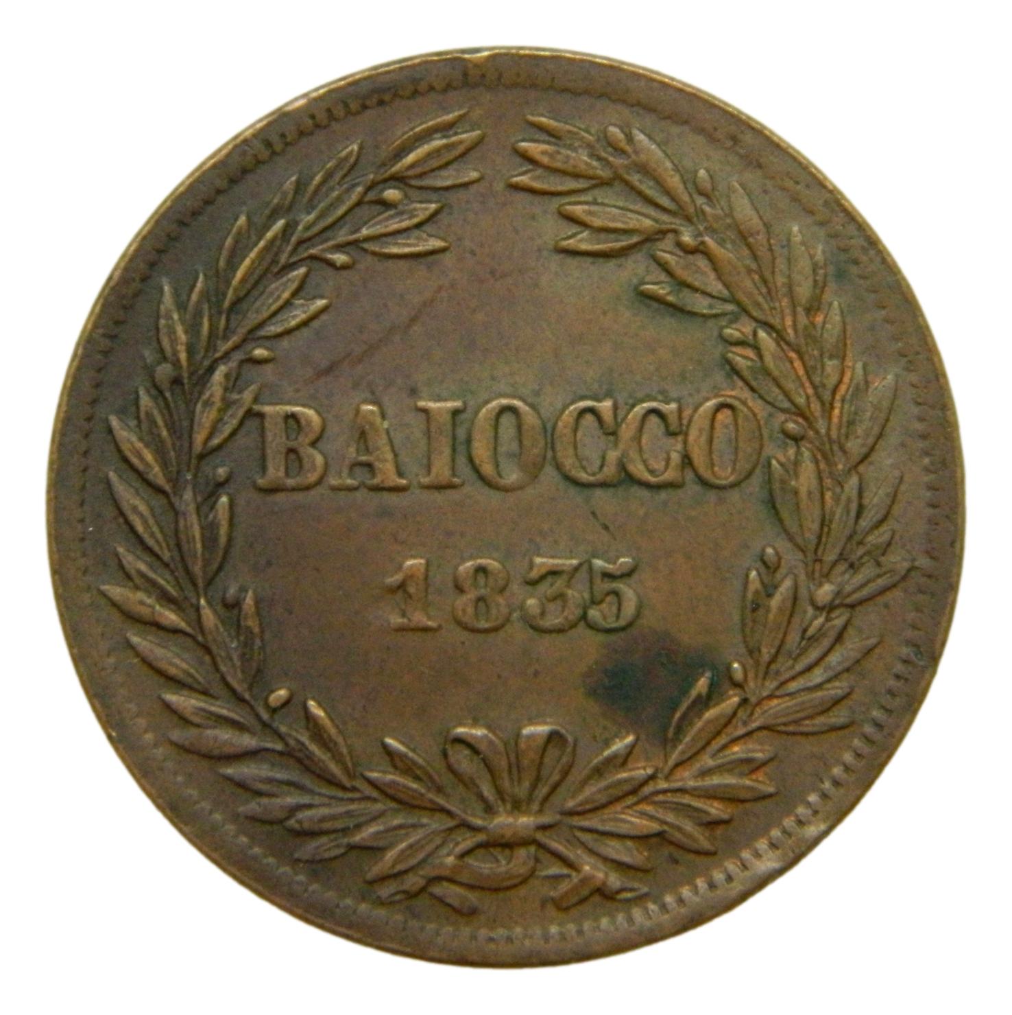 1835 - ESTADOS ITALIANOS - BAIOCCO - ESTADOS PAPALES - S6