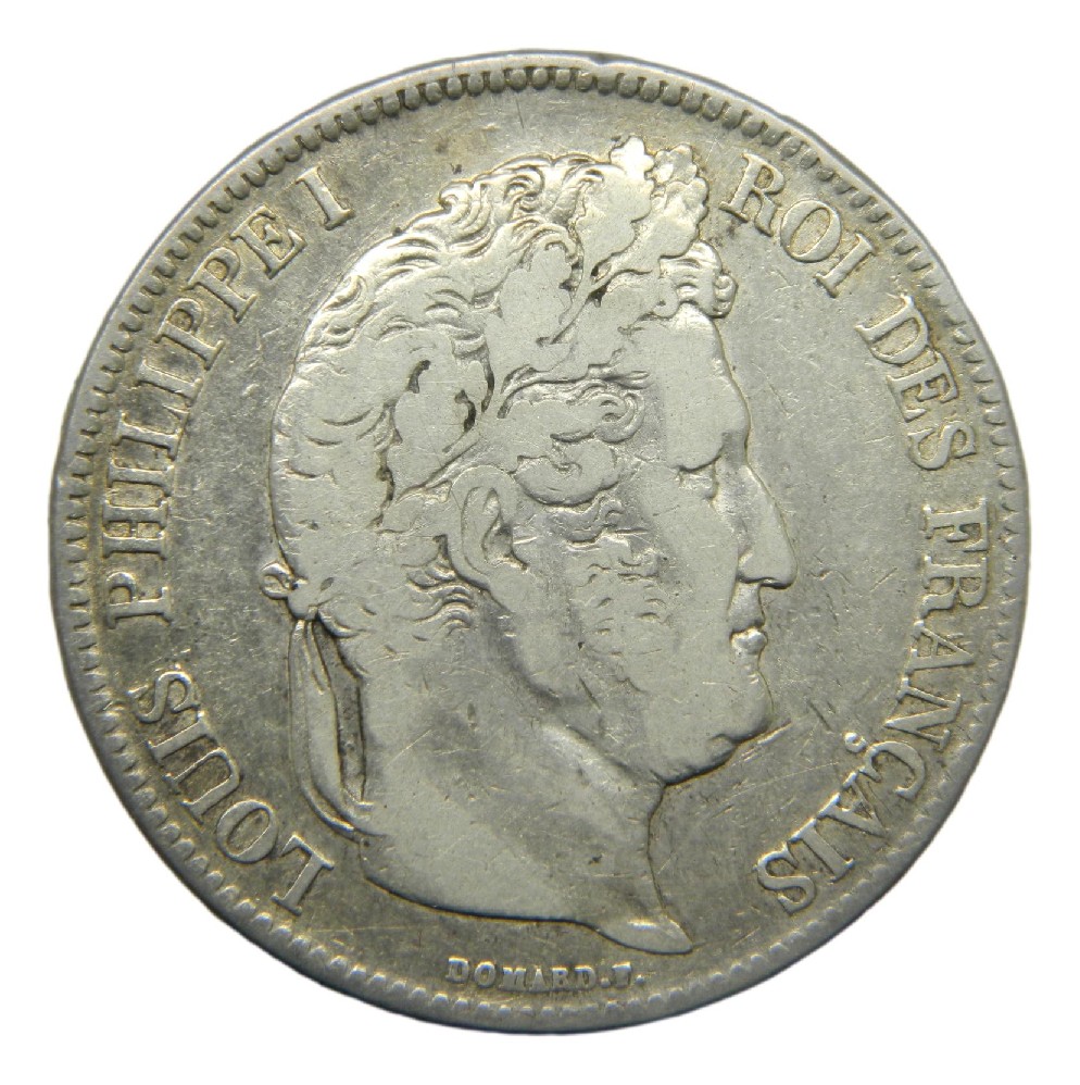 1832 BB - FRANCIA - 5 FRANCOS - LOUIS PHILLIPPE I - S6