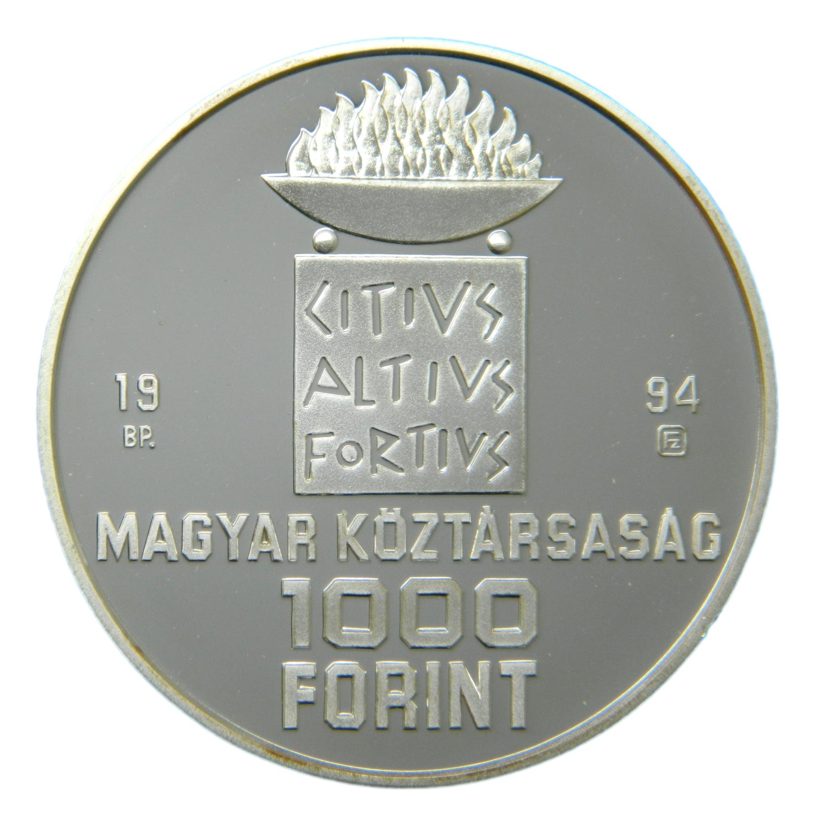 1994 BP - HUNGRIA - 1000 FORINT - JUEGOS OLIMPICOS ATLANTA 1996 - NADADORES - PROOF 