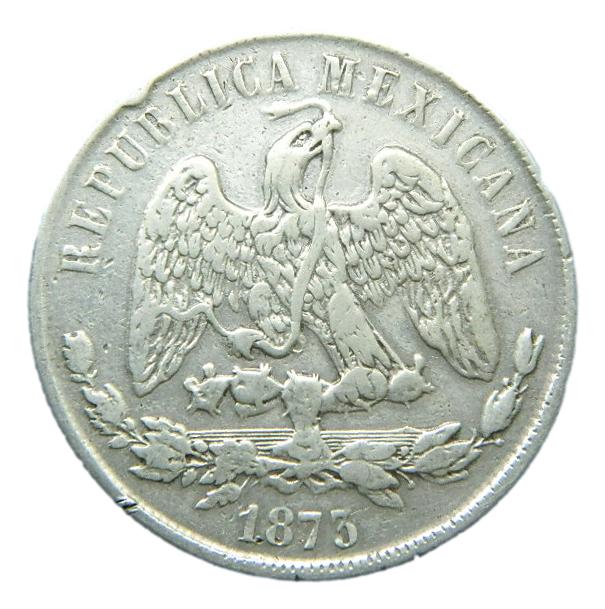1873 - MEXICO - 1 PESO - PLATA