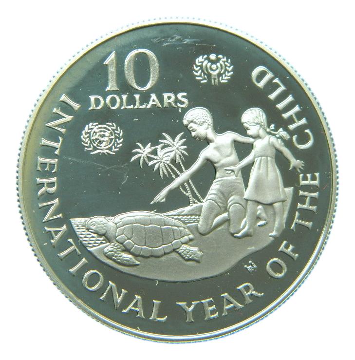 1982 - CAYMAN ISLANDS - 10 DOLARES - YEAR OF THE CHILD