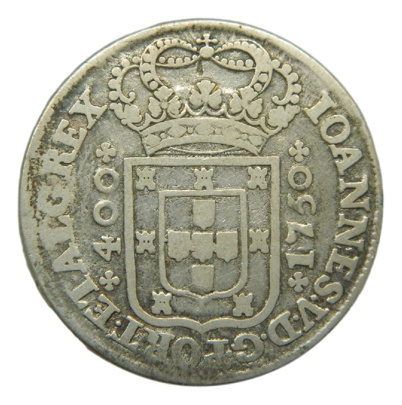 1750 - PORTUGAL - 400 REIS - PLATA