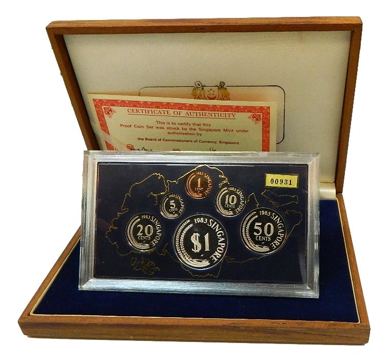 1983 - SINGAPUR - SET PROOF - 6 MONEDAS