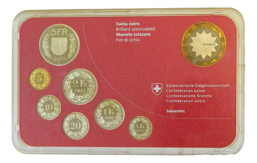 2013 - SUIZA - SET 7 MONEDAS - FRANCS