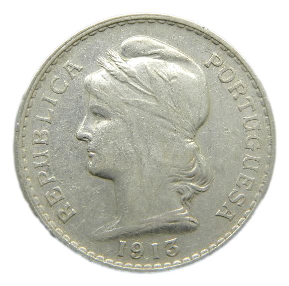 1913 - PORTUGAL - 50 CENTAVOS - PLATA