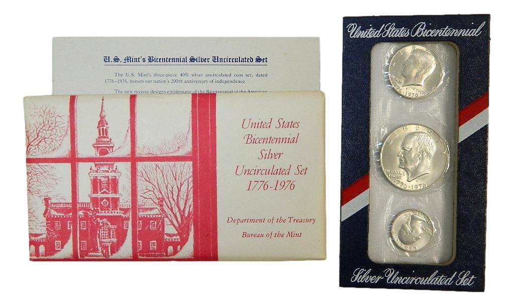 1976 - USA - SET 3 MONEDAS - INDEPENDENCIA