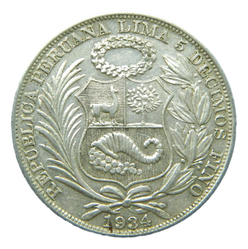 1934 - PERU - 1 SOL - LIMA