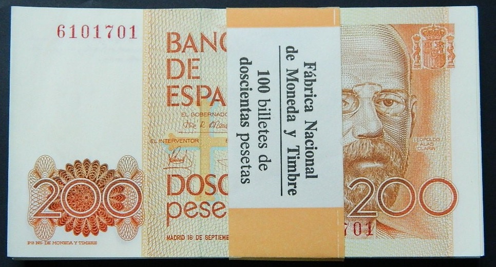 1980 - ESPAÑA - BILLETE - 200 PESETAS - LEOPOLDO - SC