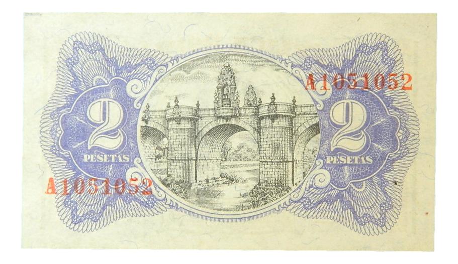 1938 - ESPAÑA - BILLETE - 2 PESETAS - MBC