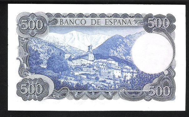 1971 - ESPAÑA - BILLETE - 500 PESETAS - JACINTO VERDAGUER - SC-