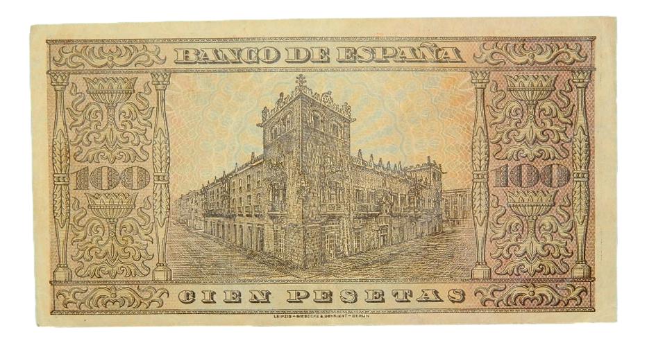 1938 - ESPAÑA - BILLETE - 100 PESETAS - BURGOS - MBC