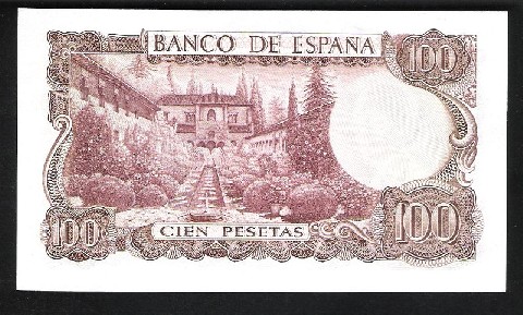 1970 - ESPAÑA - BILLETE - 100 PESETAS - MANUEL DE FALLA - UNC